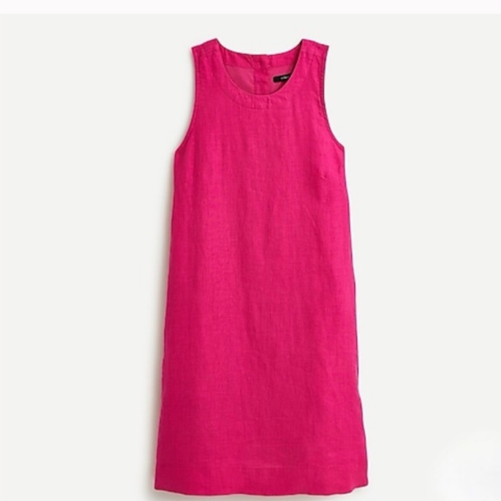J Crew linen shift dress